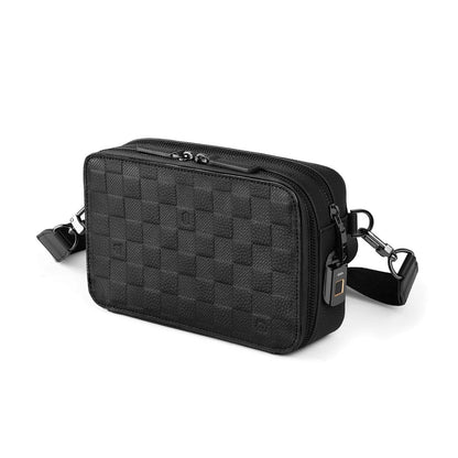 WIWU Master Genuine Leather Fingerprint Lock Crossbody Bag