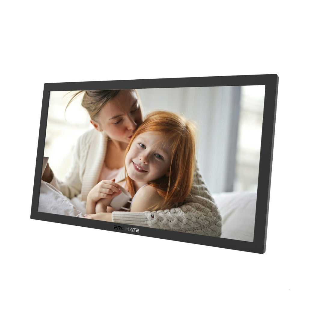 Promate 15.6" Vibrant Full HD Smart Multimedia Wi-Fi Digital Photo Frame - Black