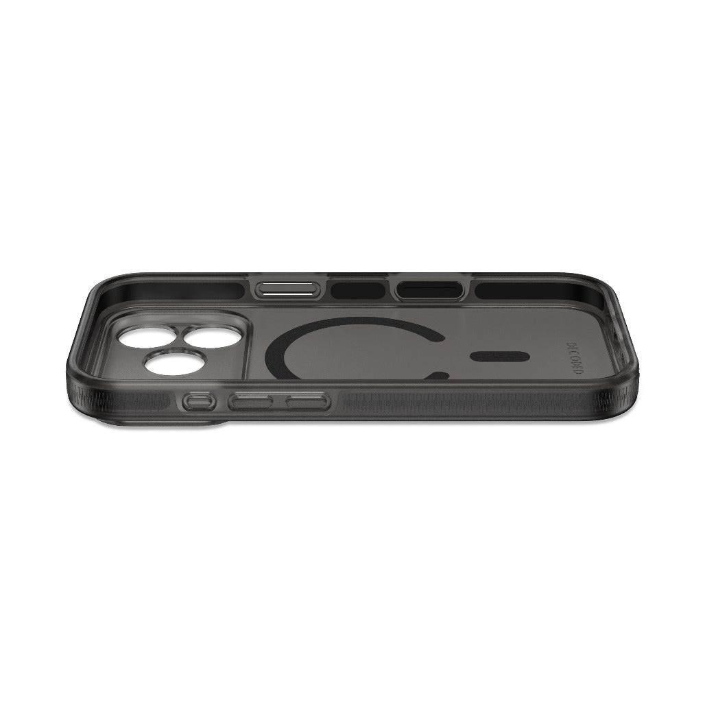 Decoded DropTec Clear Case - Frosted Black - iPhone 18 Pro/18 Pro Max