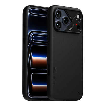 Aulumu A17 Vegan Leather Case for iPhone 17 Pro / 17 Pro Max - Black | MagSafe