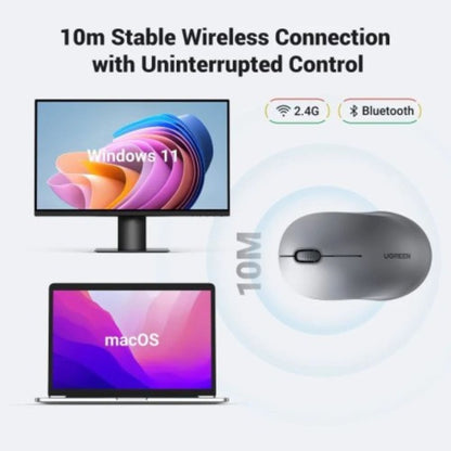 UGREEN Bluetooth Silent Mouse 65773 – Wireless, Portable & Noise-Free