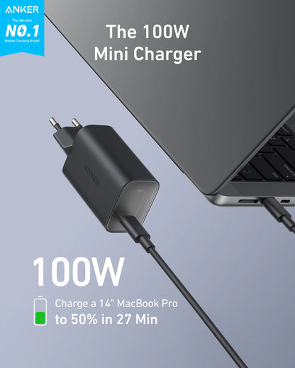 Anker Nano Charger (100W) with USB-C Cable - B2679G11