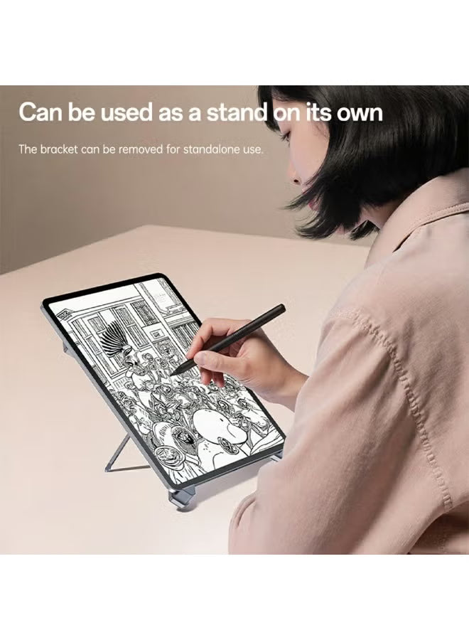 Yesido LP09 360° Rotating Aluminum Laptop Stand - 3-Axis Adjustable & Foldable Ergonomic Notebook Riser for 11-18.4" Devices - Silver