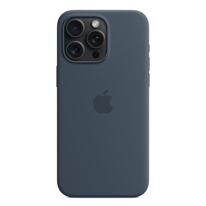Apple iPhone 15 Pro Max Silicone Case with MagSafe - Storm Blue - IC