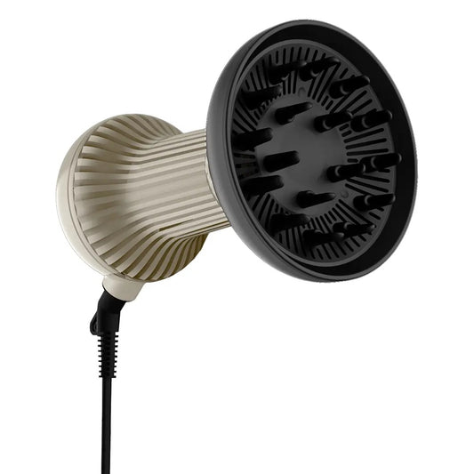 Porodo Portable High-Speed Hair Diffuser and Dryer for Curly Hair - Black & Gold