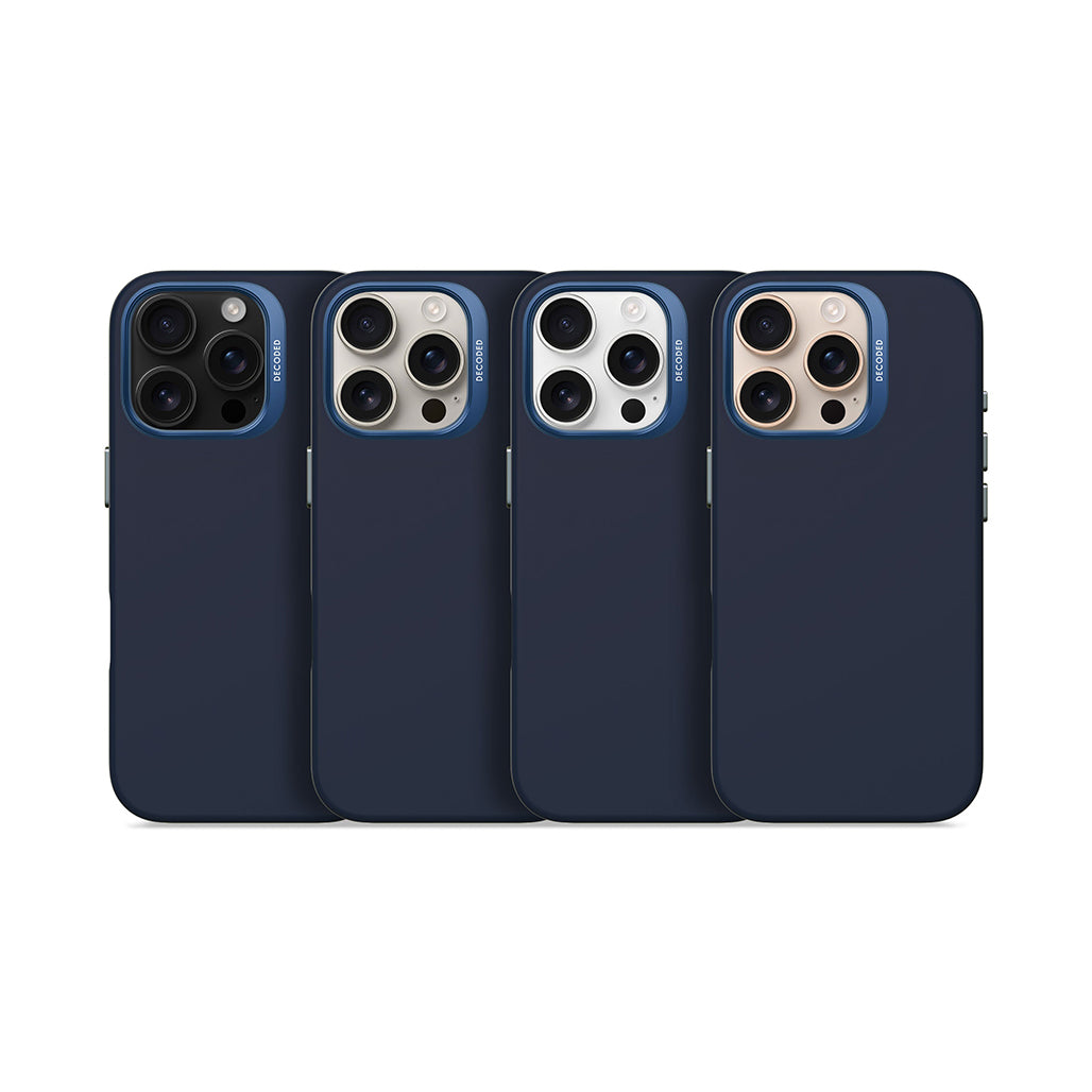 Decoded Silicone Case For iPhone 16 Series - Blue Print