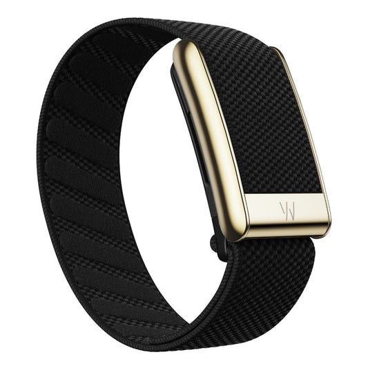 WHOOP 5.0 SuperKnit Luxe Band - Obsidian with Gold