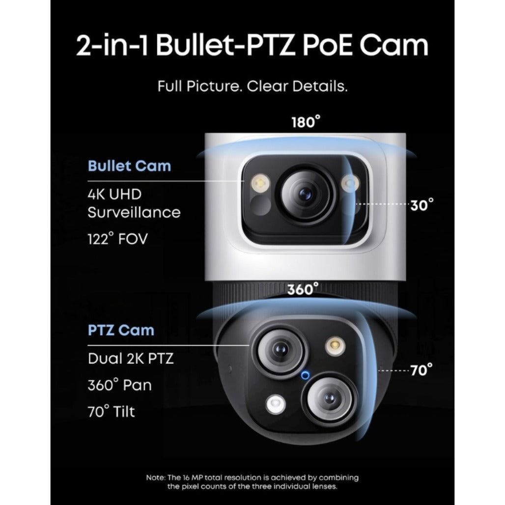 Eufy PoE Bullet-PTZ Cam S4