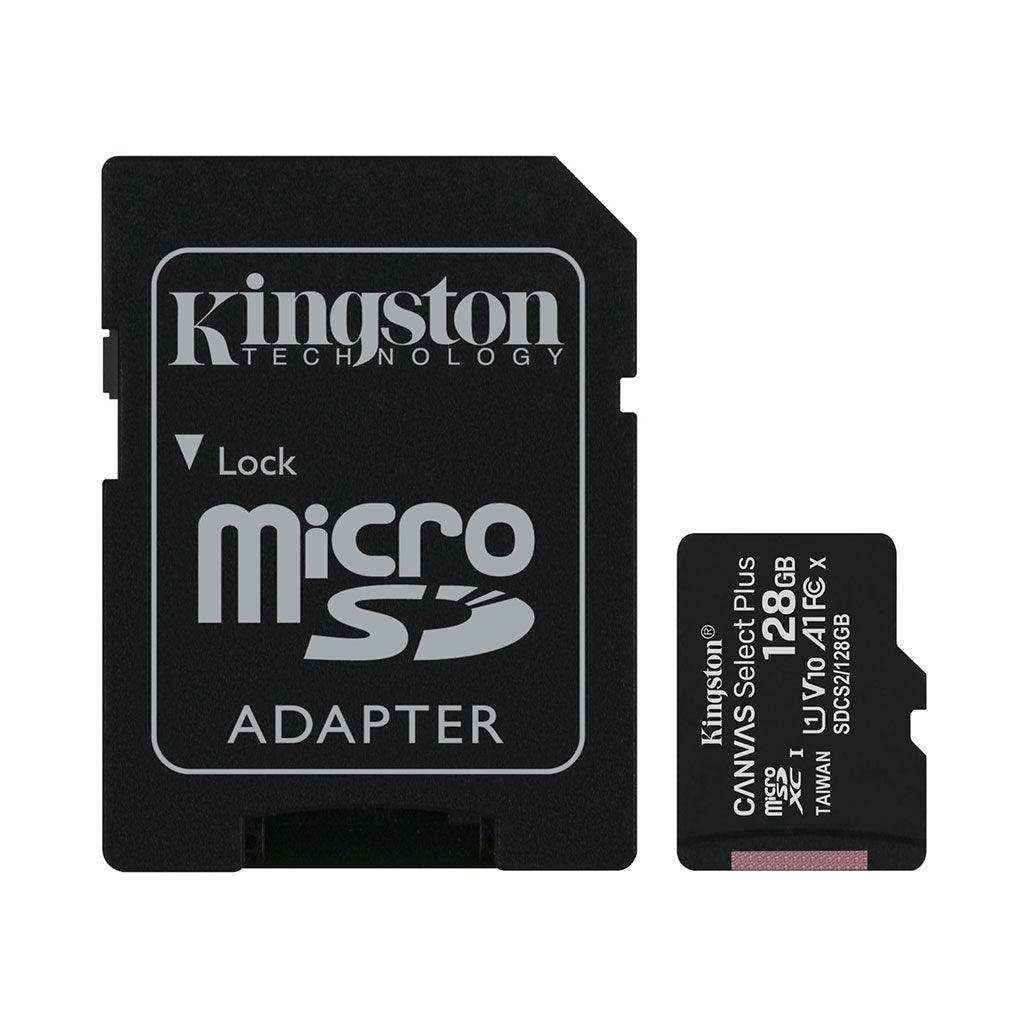 Kingston Canvas Select Plus Micro SD Card (SDXC) + SD Adapter - Pixel Zones