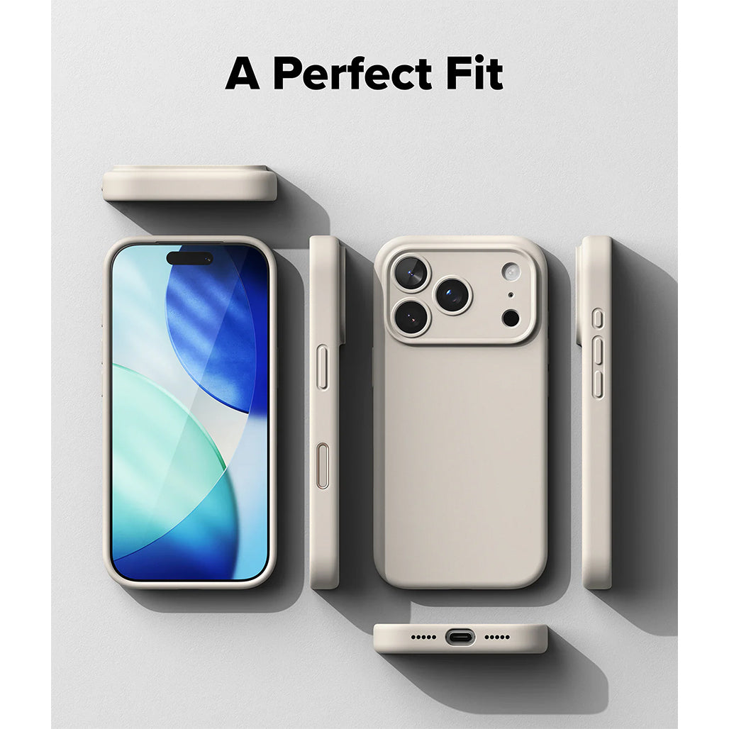 Ringke Silicone Magnetic Case - iPhone 17 Pro / iPhone 17 Pro Max - Stone