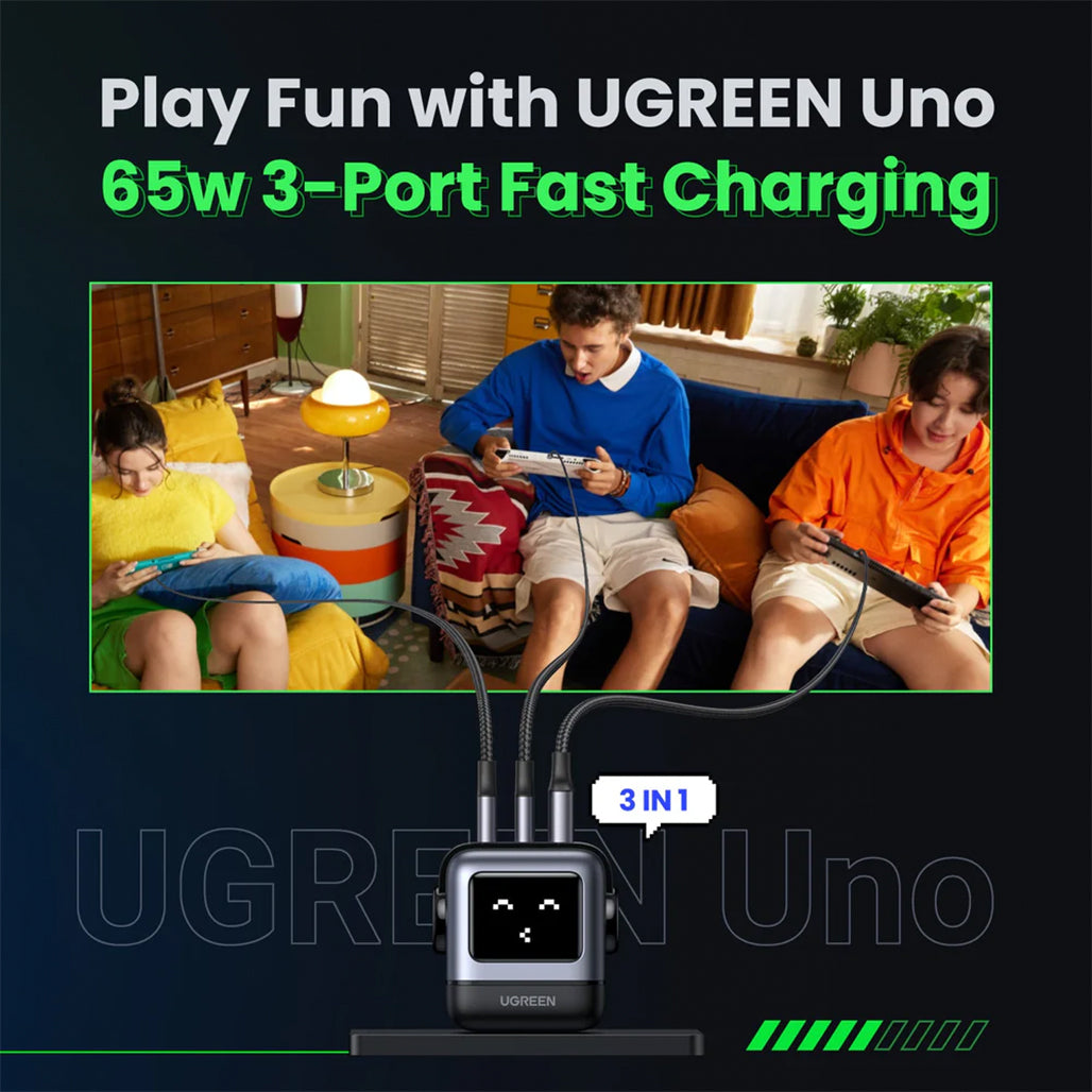 UGREEN Uno Charger 65W (Black) - 25685B