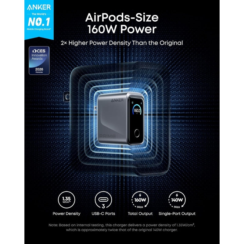 Anker Prime Charger (160W, 3 Ports) - A2687341