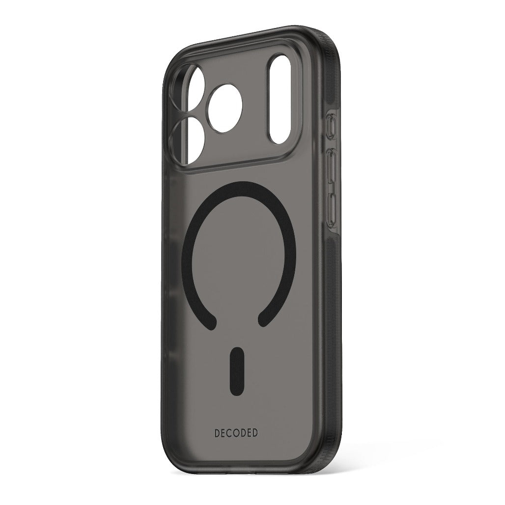 Decoded DropTec Clear Case - Frosted Black - iPhone 18 Pro/18 Pro Max