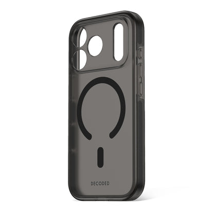 Decoded DropTec Clear Case - Frosted Black - iPhone 18 Pro/18 Pro Max