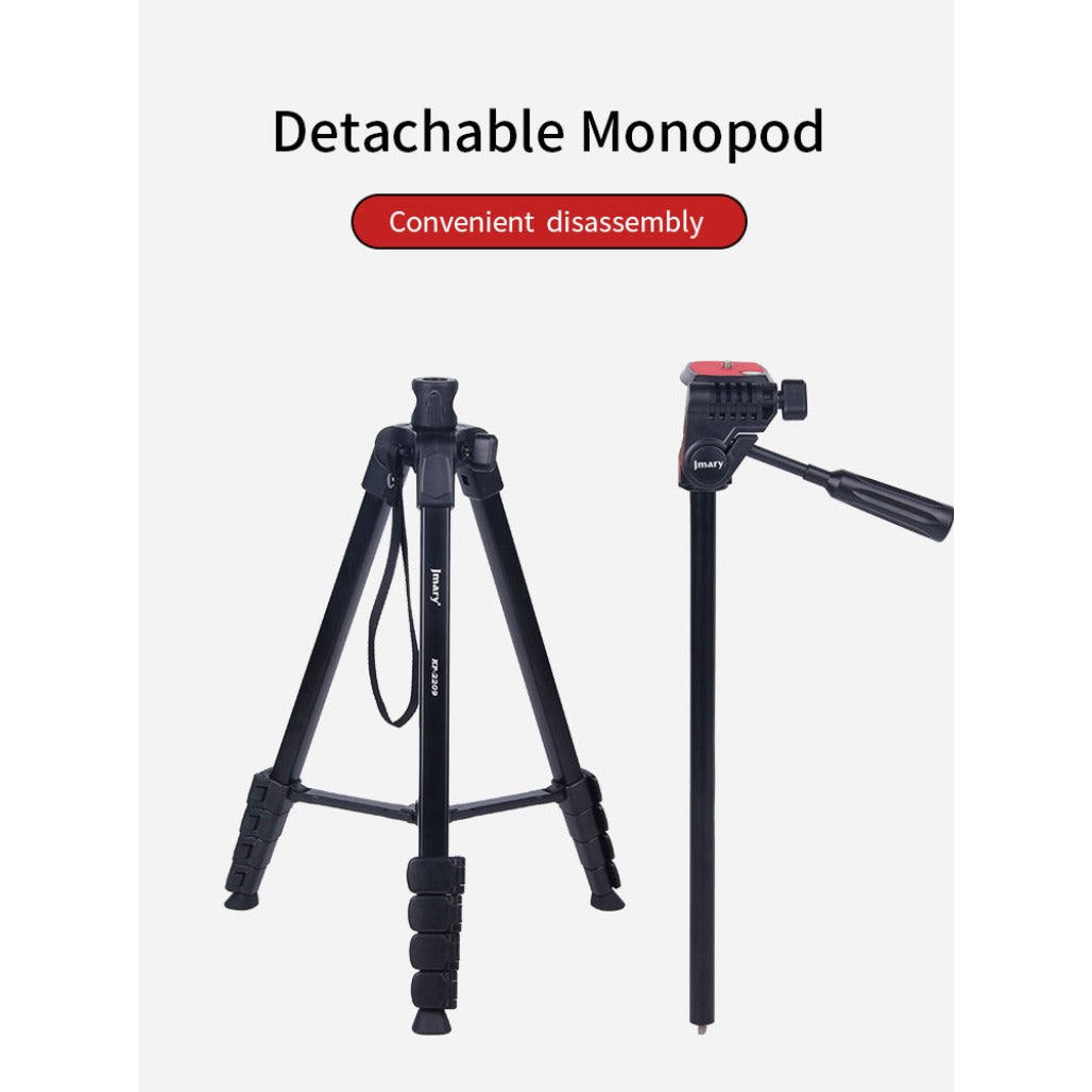 Jmary KP-2209 1.7M Horizontal Axis Tripod for Camera & Mobile - 20 Pieces