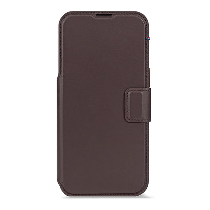 Decoded Chocolate Brown Leather Detachable Wallet Case for iPhone 17 Series with MagSafe