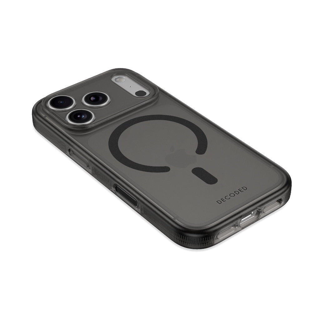 Decoded DropTec Clear Case - Frosted Black - iPhone 18 Pro/18 Pro Max