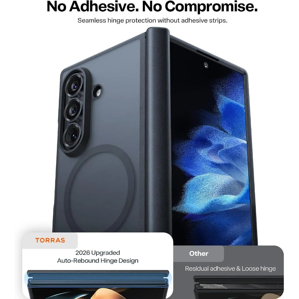 Torras Guardian Mag Case for Samsung Galaxy Z Fold 8 Ultra - Ostand Q3 Spin