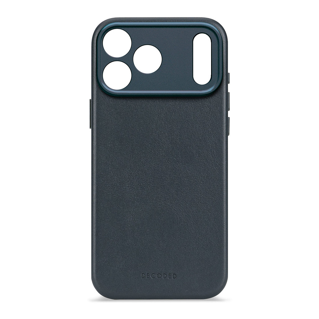 Decoded Leather Case for iPhone 17/16/15 Series - Navy