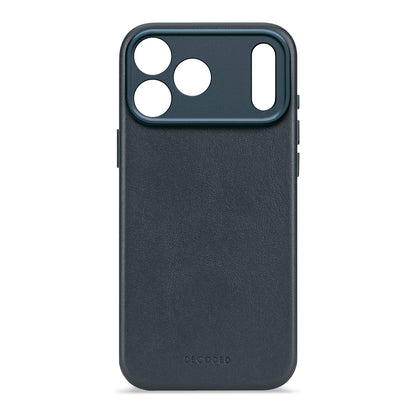 Decoded Leather Case for iPhone 17/16/15 Series - Navy
