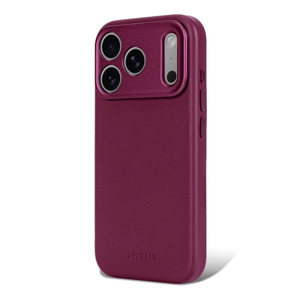 Decoded Leather Case - Aubergine - iPhone 18 Pro/18 Pro Max