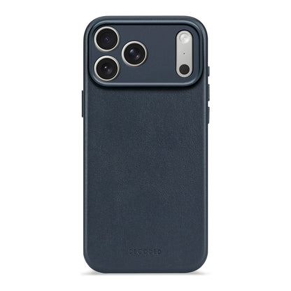 Decoded Leather Case for iPhone 17/16/15 Series - Navy