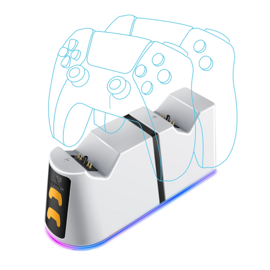 Vertux Duodock-PS5 - 2-in-1 Charging Dock for PS5 DualSense™ Controller