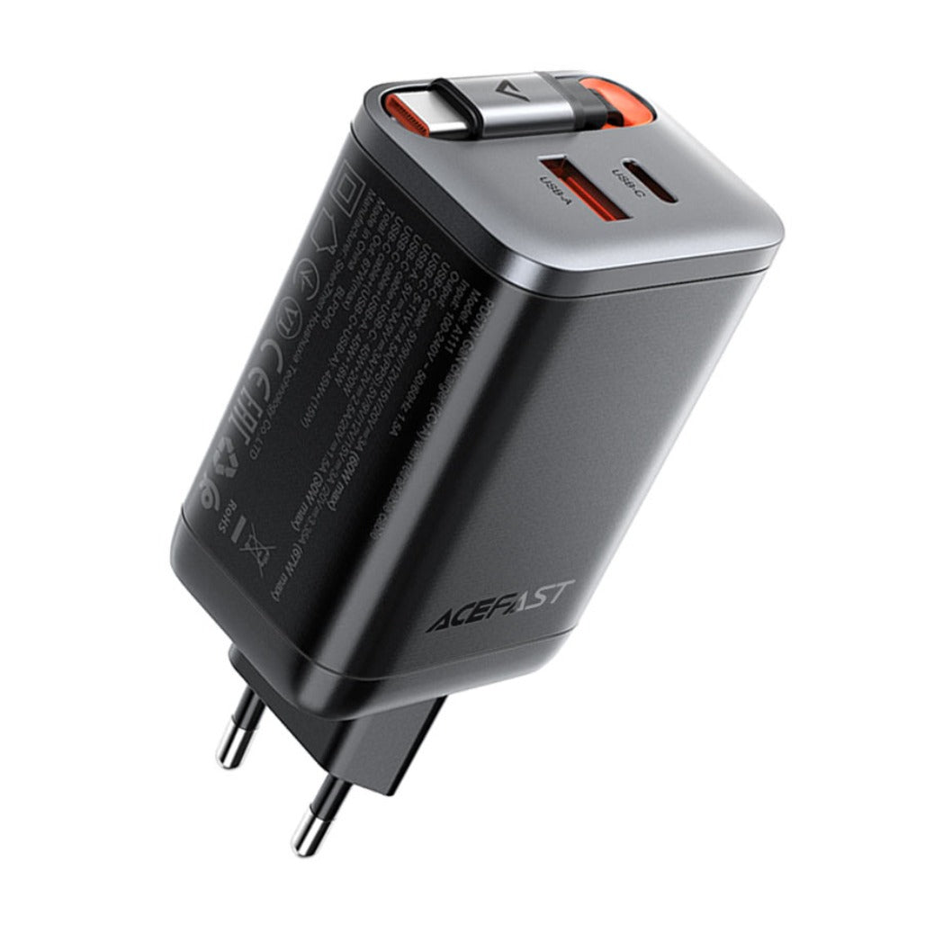 Acefast Fast Wall Charger A111 PD67W (USB-A + USB-C + USB-C cable) EU