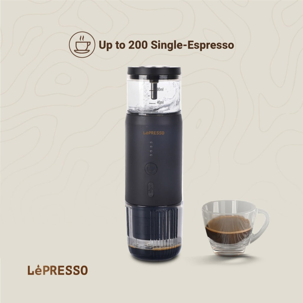 LePresso Portable Espresso Machine - LPCFFM0001-BK