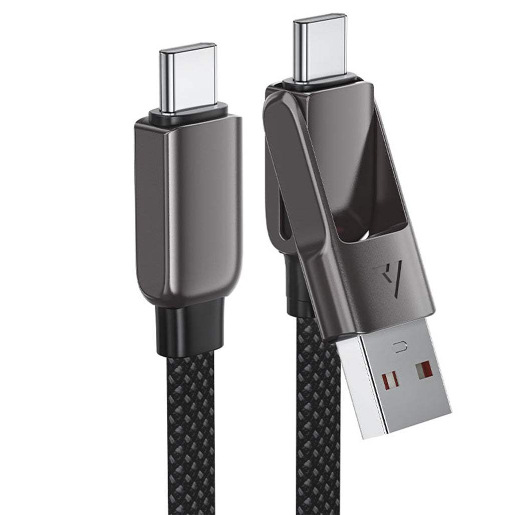 Acefast C13-04 60W 2 in 1 Charging Cable USB-A / USB-C to USB-C