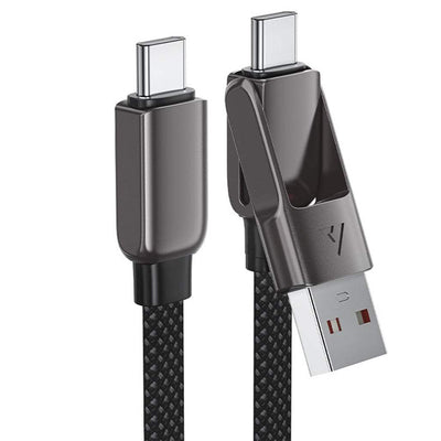 Acefast C13-04 60W 2 in 1 Charging Cable USB-A / USB-C to USB-C