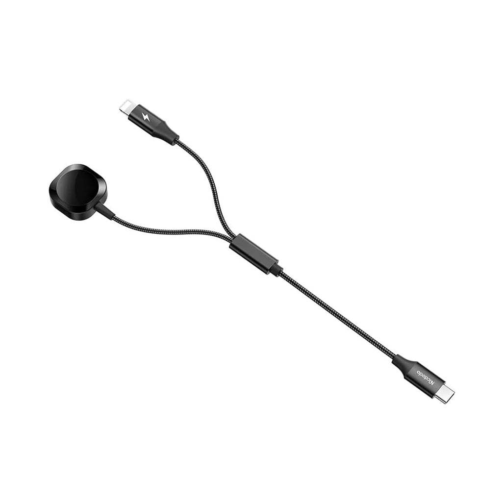 Mcdodo Ch-2980 2 in 1 Apple Watch and Lightning Braided Charger 1.5m