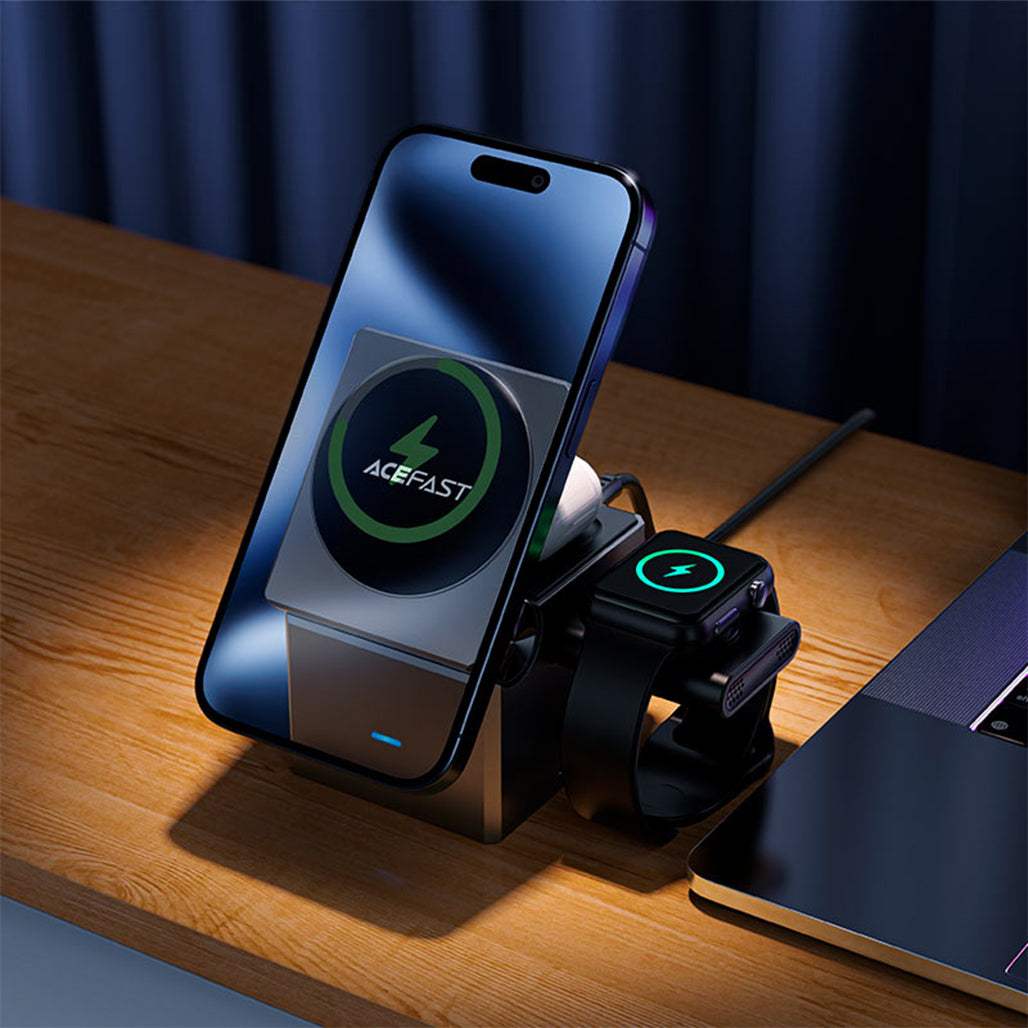 Acefast E18 Rubiks Cube 3 in 1 Wireless Charging Holder