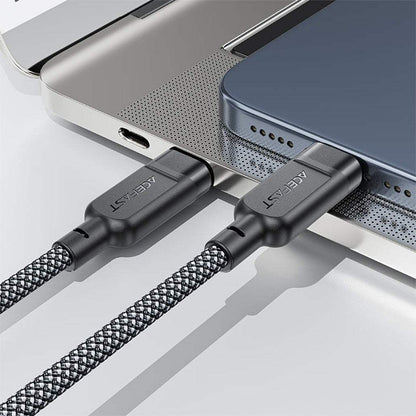 Acefast C6-11 100W 3-in-1 2 Type C and Apple Watch Braided Charging Data Cable
