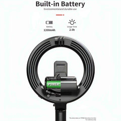 Extendable Ring Light Selfie Stick L07 with built in Battery - Pixel Zones