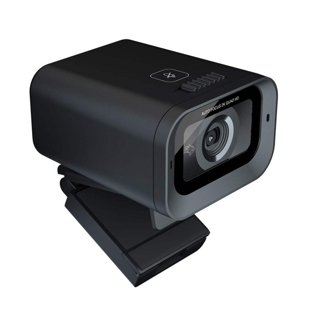 Porodo Gaming 2K 30fps Auto Focus Webcam with in-built Mic and Tripod