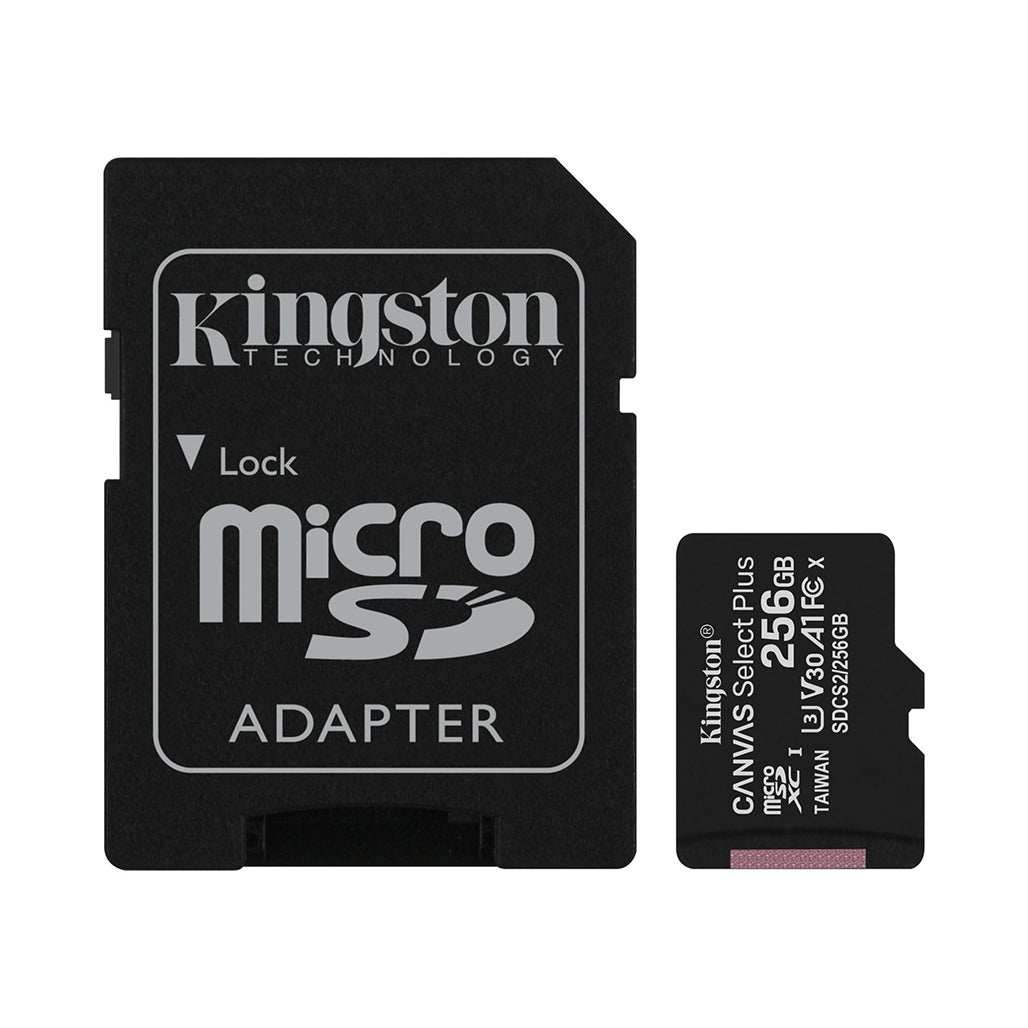 Kingston Canvas Select Plus Micro SD Card (SDXC) + SD Adapter - Pixel Zones