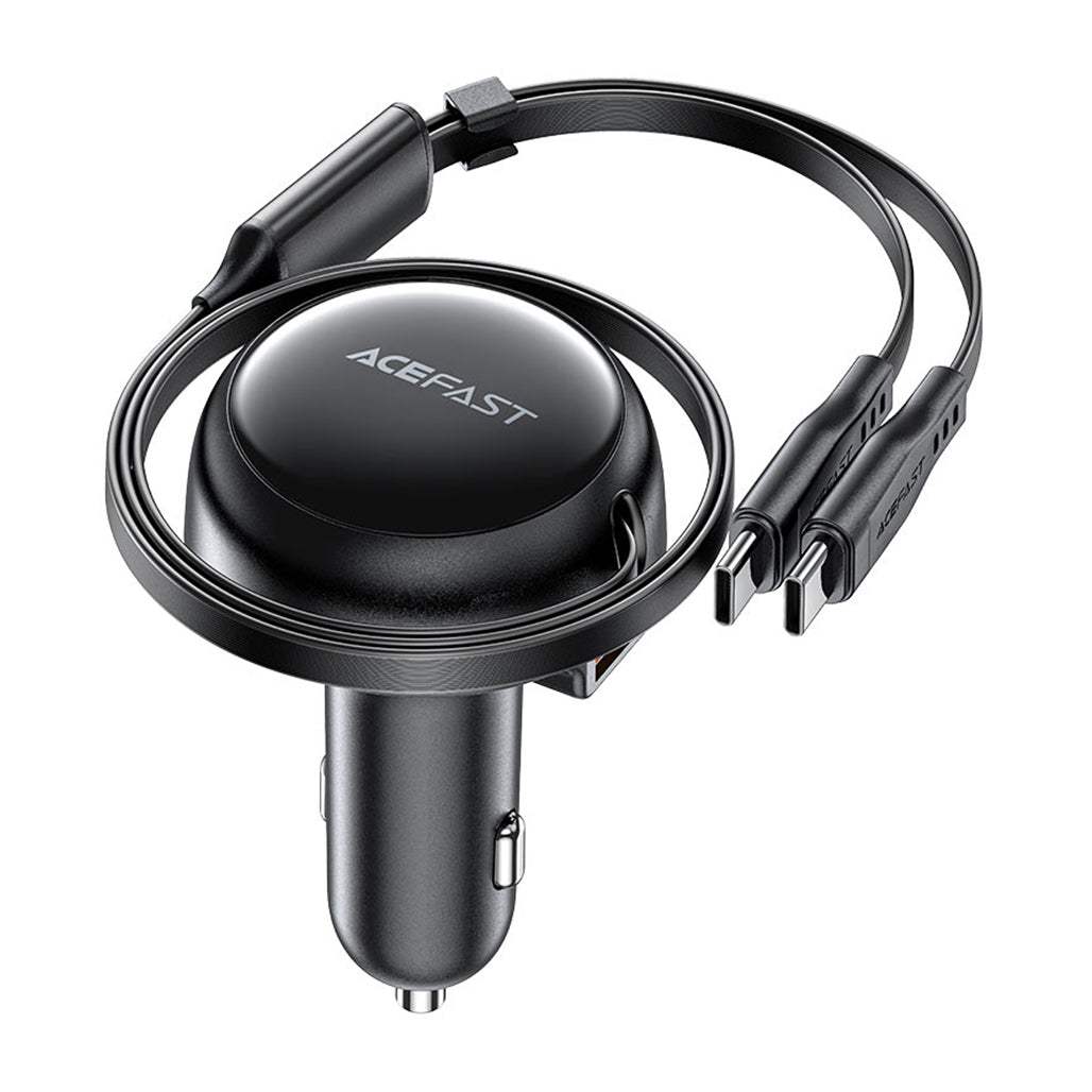 Acefast B13 Car Charger 53W with 2 USB-C Cable and 1 USB-A Port