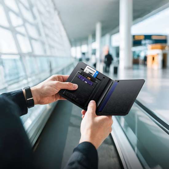 Hoco E91G Bluetooth tracker - Anti-lost smart Passport Case