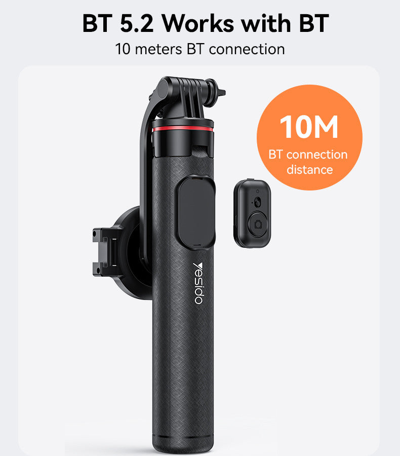 Yesido SF24 Selfie Stick Tripod & Detachable Remote