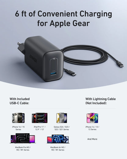 Anker Nano Charger (100W) with USB-C Cable - B2679G11