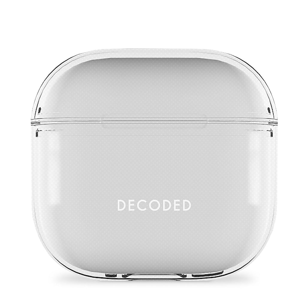 Decoded Transparent Protective Case for AirPods 4 – Shock-Absorbing Case with Wireless Charging Support