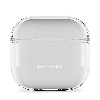 Decoded Transparent Protective Case for AirPods 4 – Shock-Absorbing Case with Wireless Charging Support