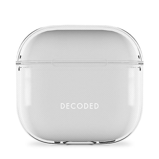 Decoded Transparent Protective Case for AirPods 4 – Shock-Absorbing Case with Wireless Charging Support