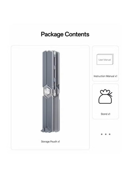 Yesido LP09 360° Rotating Aluminum Laptop Stand - 3-Axis Adjustable & Foldable Ergonomic Notebook Riser for 11-18.4" Devices - Silver