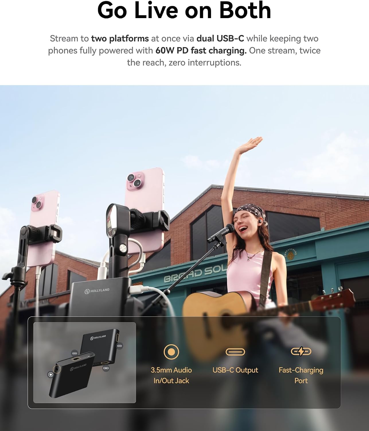 Hollyland MELO P1 Solo Wireless Handheld Microphone System