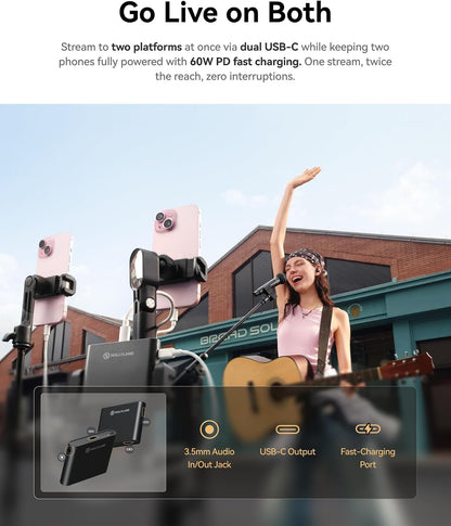 Hollyland MELO P1 Solo Wireless Handheld Microphone System