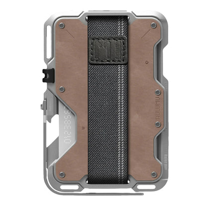 Aulumu G03 Multi-Tool Magnetic Metal Wallet | Genuine Leather Cover | Magnetic