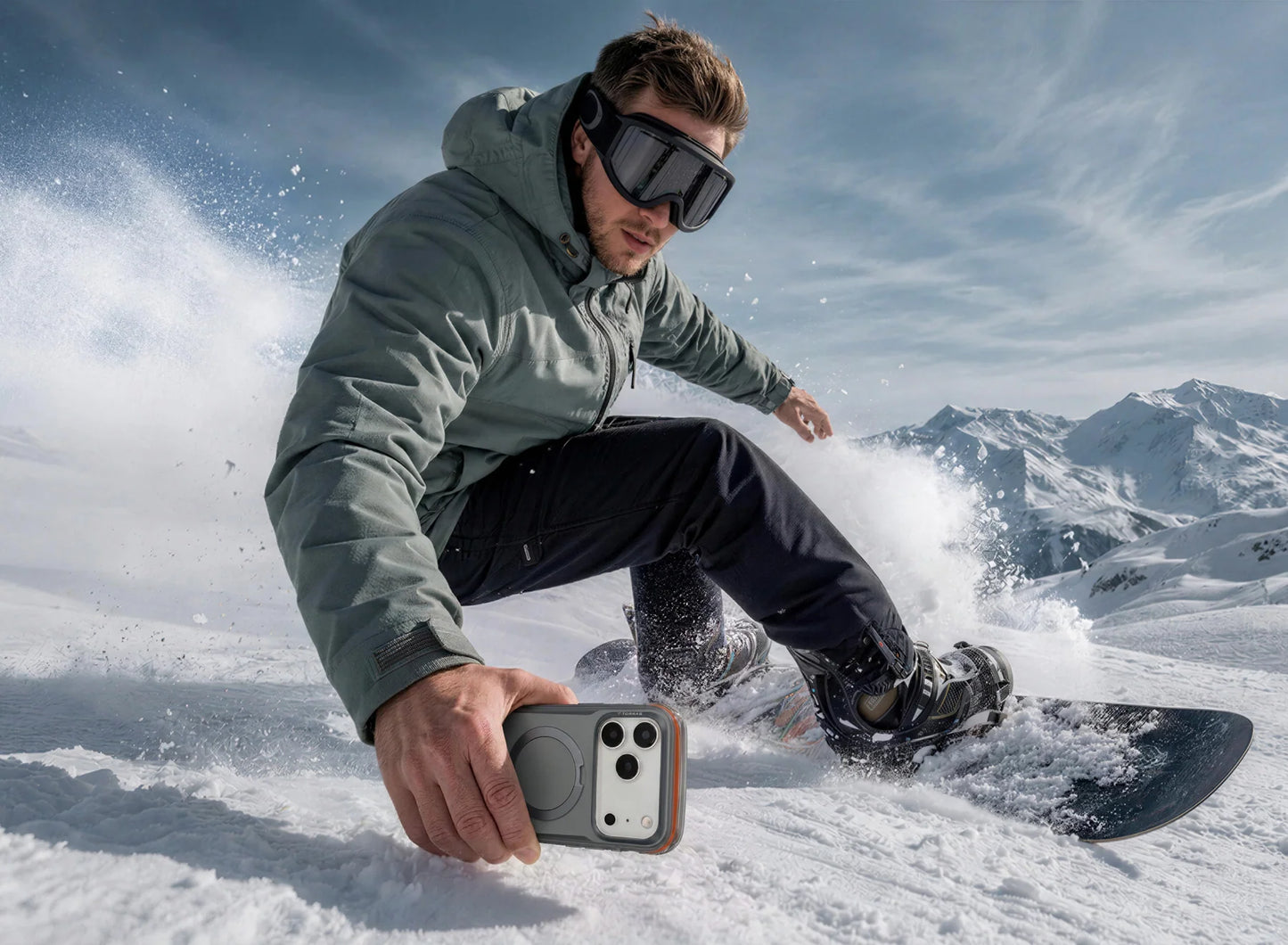 Torras Ostand Q3 Air Pro for iPhone 17 Pro Max - Obsidian Core