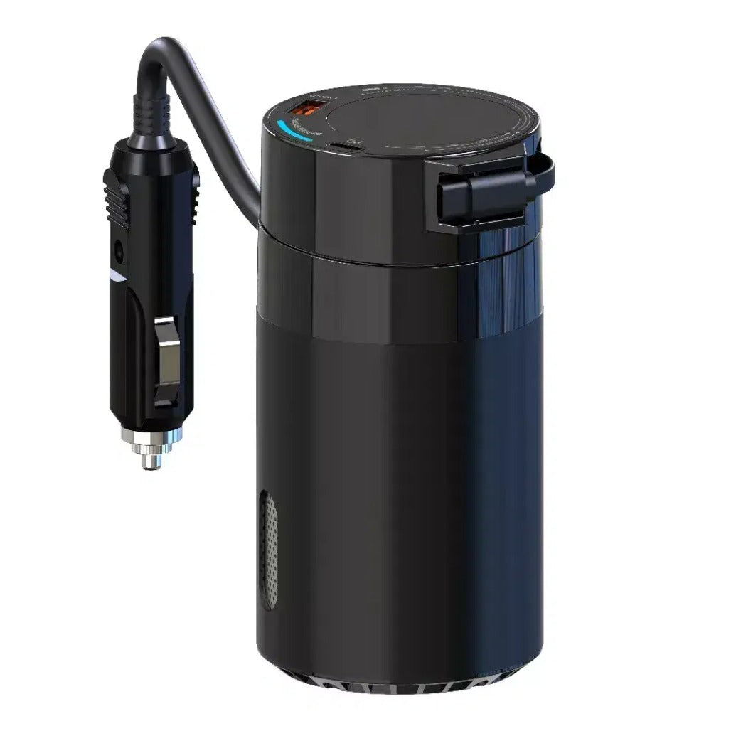 Powerology 200W Universal Car Power Inverter / Multi-Port Charging Hub